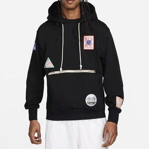 Nike Dri-FIT men’s black Basketball "Around the World" Premium Hoodie. Size XL
